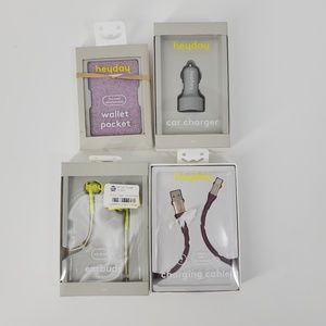 Smartphone Accessory Lot Bundle Earbuds Cable NEW